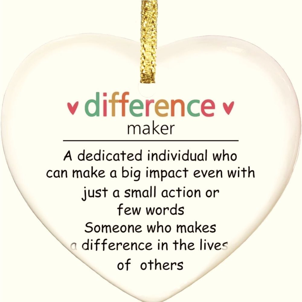 Double-sided Thank You Gift For Someone Who Makes a Difference